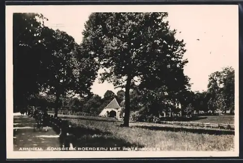 AK Arnhem, Sonsbeek Boerderij met Watermolen