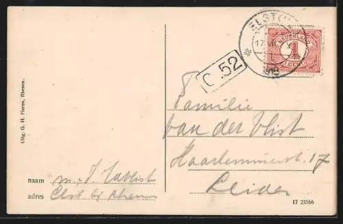 AK Rhenen, Gezicht op den Rijn