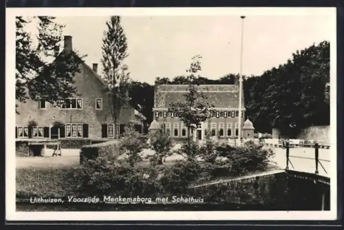 AK Uithuizen, Voorzijde Menkemaborg met Schathuis