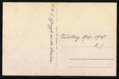 AK Kleiner Kreuzer Nymphe in Fahrt, Kriegsschiff