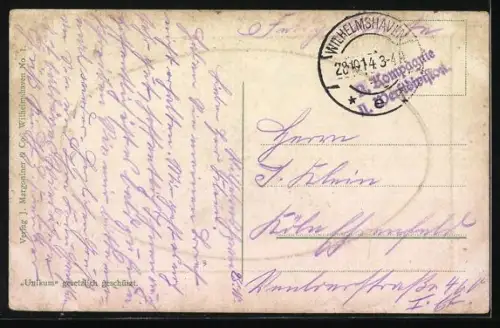 AK Linienschiff Nassau, erbaut von der Kaiserlichen Werft Wilhelmshaven, Kriegsschiff