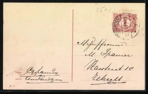 AK Zaandam, Dampfer Czaar Peter