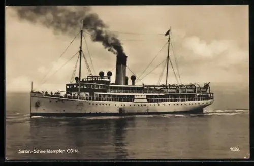 AK Salon-Schnelldampfer Odin auf See