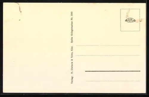 AK Zerstörer Bruno Heinemann der Kriegsmarine in voller Fahrt