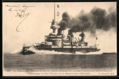 AK Le Saint-Louis, Cuirassé a Tourelle, Kriegsschiff