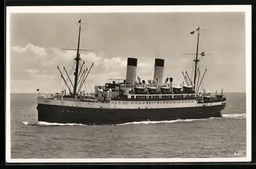 AK Passagierschiff Monte Sarmiento, Backbordseite