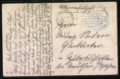 Künstler-AK Bahr: Deutsches U-Boot im Mittelmeer, 10 Minuten Zeit