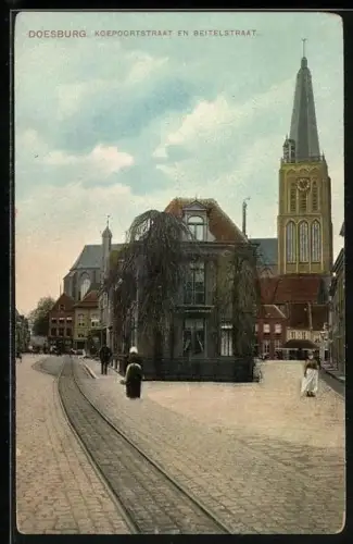 AK Doesburg, Koepoortstraat en Beitelstraat