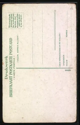 AK Nijmegen, Burchstraat en gezicht op Groote Markt