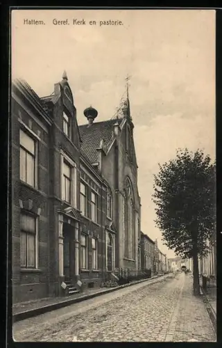 AK Hattem, Geref. Kerk en pastorie