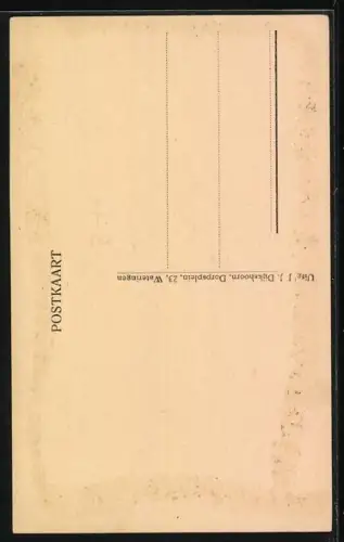 AK Wateringen, Dorpsplein met Ned. Herv. Kerk