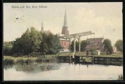 AK Alphen a. d. Rijn, Brug, Hoflaan