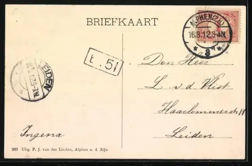 AK Alphen a. d. Rijn, Brug, Hoflaan