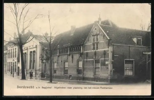 AK Dordrecht, Bagijnhof, Afgebroken voor plaatsing van het nieuwe Postkantoor
