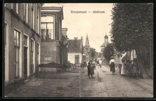 AK Akkrum, Dorpstraat, Kerk