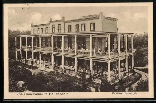 AK Hellendoorn, Volkssanatorium, Paviljoen voorzijde