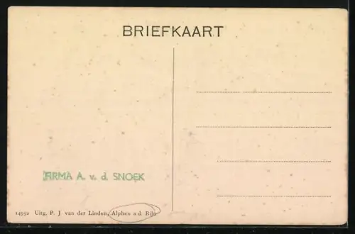 AK Alphen a. d. Rijn, Ruine der Ned. Herv. kerk