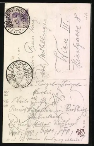 Künstler-AK Engelchen beim Frühlingskonzert