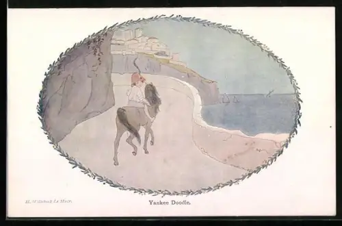 Künstler-AK Henriette Willebeek le Mair: Yankee Doodle, Old Ryhmes with New Pictures