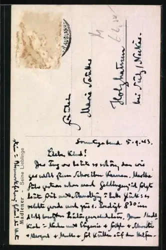 Künstler-AK Josef Madlener: Älterer Herr giesst seine Kakteen