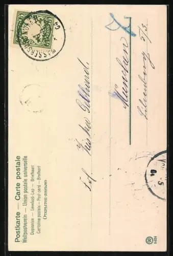 Künstler-AK Alfred Mailick: Hirste und Mädchen im Wald