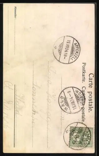 AK Appenzeller Kinder in versch. Trachten