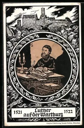 AK Luther auf der Wartburg, 1521-1522