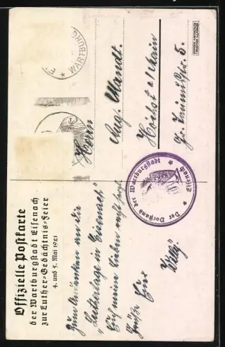 AK Luther auf der Wartburg, 1521-1522