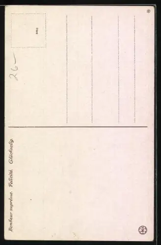 AK Liebespaar sieht sich verliebt in die Augen