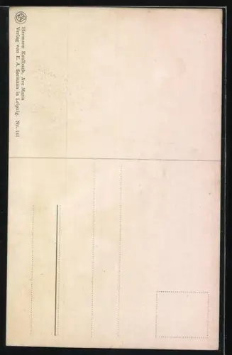 Künstler-AK Hermann Kaulbach: Ave Maria, Eine Nonne spielt Geige