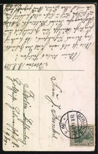 AK Kind sitzt im Bett und hat die Hände zum Gebet gefaltet, Gehorsam ist besser denn Opfer