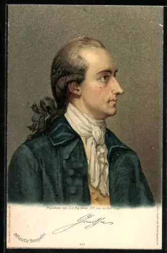 AK Portrait Johann W. Goethe