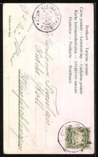 AK Junge Frau spielt im Garten auf einem Streichinstrument