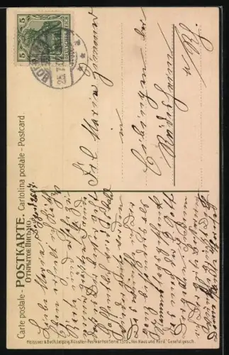 Künstler-AK Meissner & Buch (M&B) Nr. 1375: Von Haus und Herd, Waschmädchen