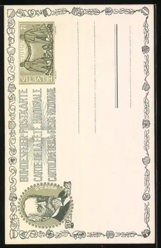 AK Dichter Gottfried Keller, 1889