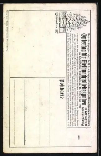 AK Ernst August Herzog von Braunschweig in Uniform mit Ordenspange und Eisenem Kreuz