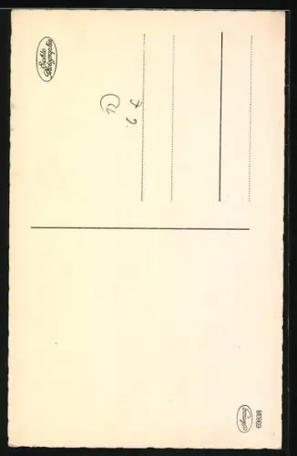 AK Hechelnder Schäferhund mit treuem Blick