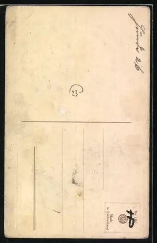 Künstler-AK Portrait zweier Schäferhunde