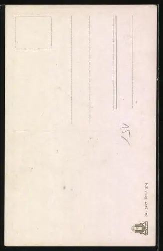 Künstler-AK Oskar Herrfurth: Muss i denn zum Städtele 'naus, Mann verabschiedet sich von seinem Mädchen