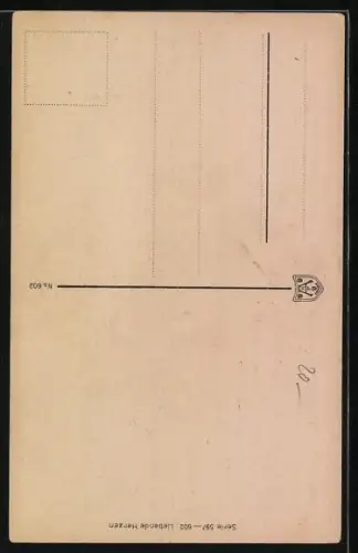 Künstler-AK Dora Heckel: Frau in den Flammen eines brennenden Herzens