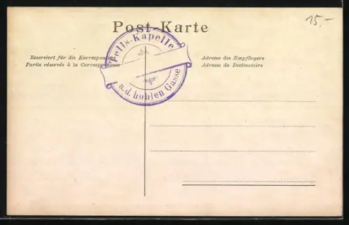 AK Küssnacht, Wilhelm Tell, Gessler`s Tod, Wandgemälde aus der Tellskapelle