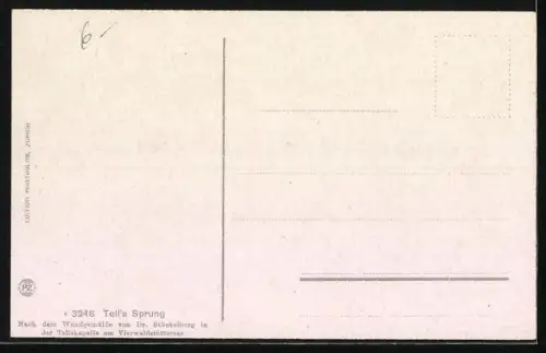 Künstler-AK Dr. Stückelberg: Tell`s Sprung