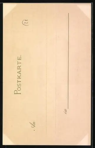 Künstler-Lithographie Otto Hammel: Hannover, Partie am Beguinenturm