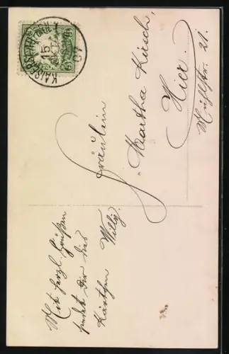 AK Glaube, Kleines Mädchen mit der Bibel, Allegorie