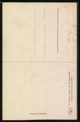 Künstler-AK Ov. Alt-Stutterheim: Frau hält die Hand von älterer Dame, Schattenbild