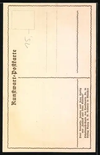 Künstler-AK Paul Konewka: Fenton und Frau Hurtig aus Falstaff und seine Gesellen