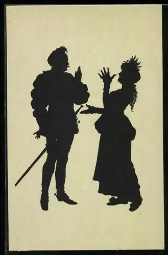 Künstler-AK Paul Konewka: Prinz Heinrich und Poins aus Falstaff und seine Gesellen