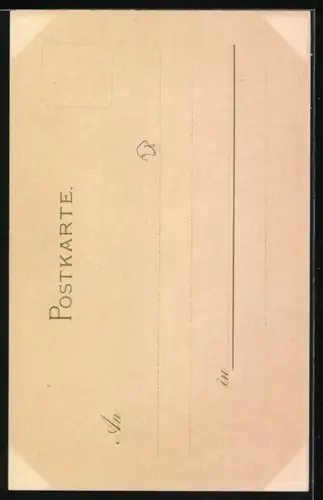 Lithographie Hannover, Motiv von der alten Stadtmauer