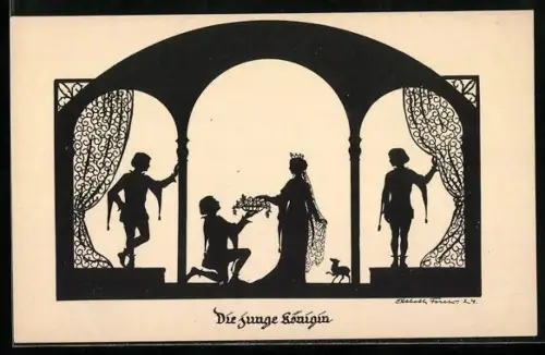 Künstler-AK Elsbeth Forck: Minne-Lust und Leid