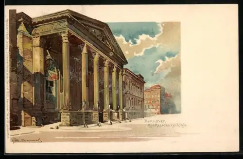 Künstler-AK Otto Hammel: Hannover, Kgl. Residenzschloss